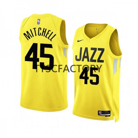 Dres Utah Jazz Donovan Mitchell 45 Nike 2022-23 Icon Edition Žuta boja Swingman - Muške